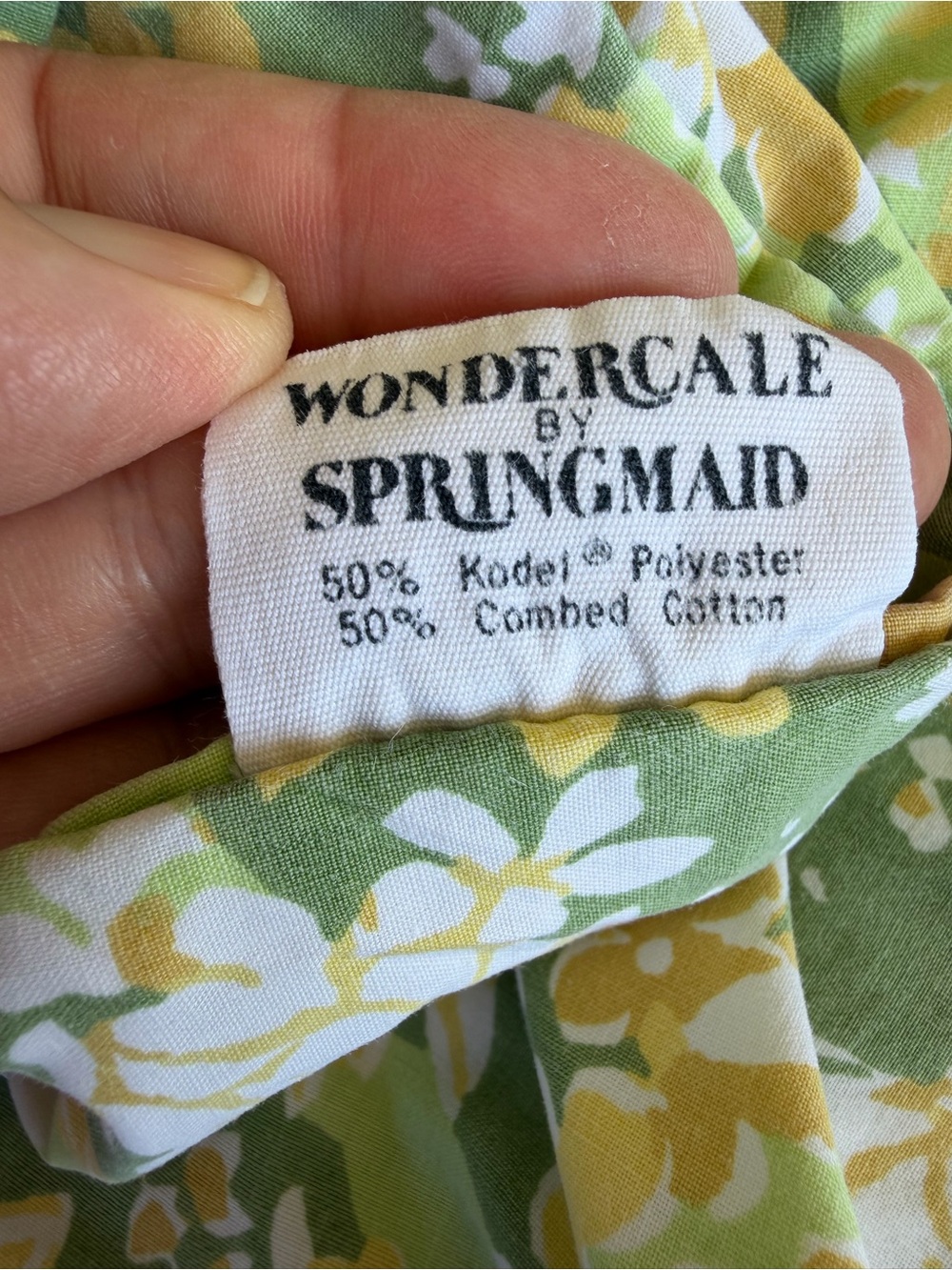VTG Springmaid Wondercale Daisy Floral Flower Power Double Sheet Set Cutter READ - Picture 4 of 16